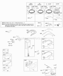Alternator Fuel Supply Ignition Diagram and Parts List for  Briggs and Stratton Engine